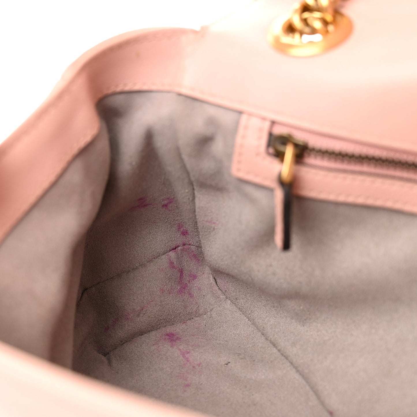 Calfskin Matelasse Small GG Marmont Shoulder Bag Perfect Pink