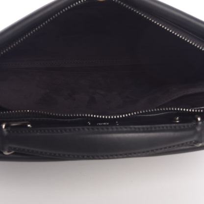 Fendi Vitello Grace FF 1974 Embossed Large Peekaboo Iconic Fit Satchel Black 5 of 8