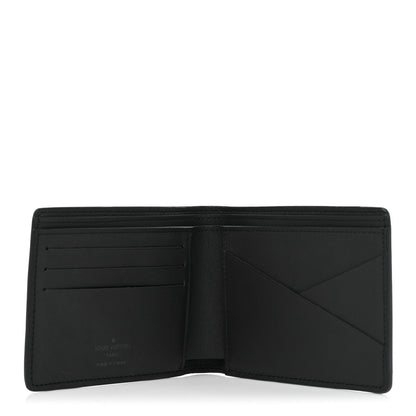 Louis Vuitton Calfskin Monogram Shadow Multiple Wallet Black 5 of 10