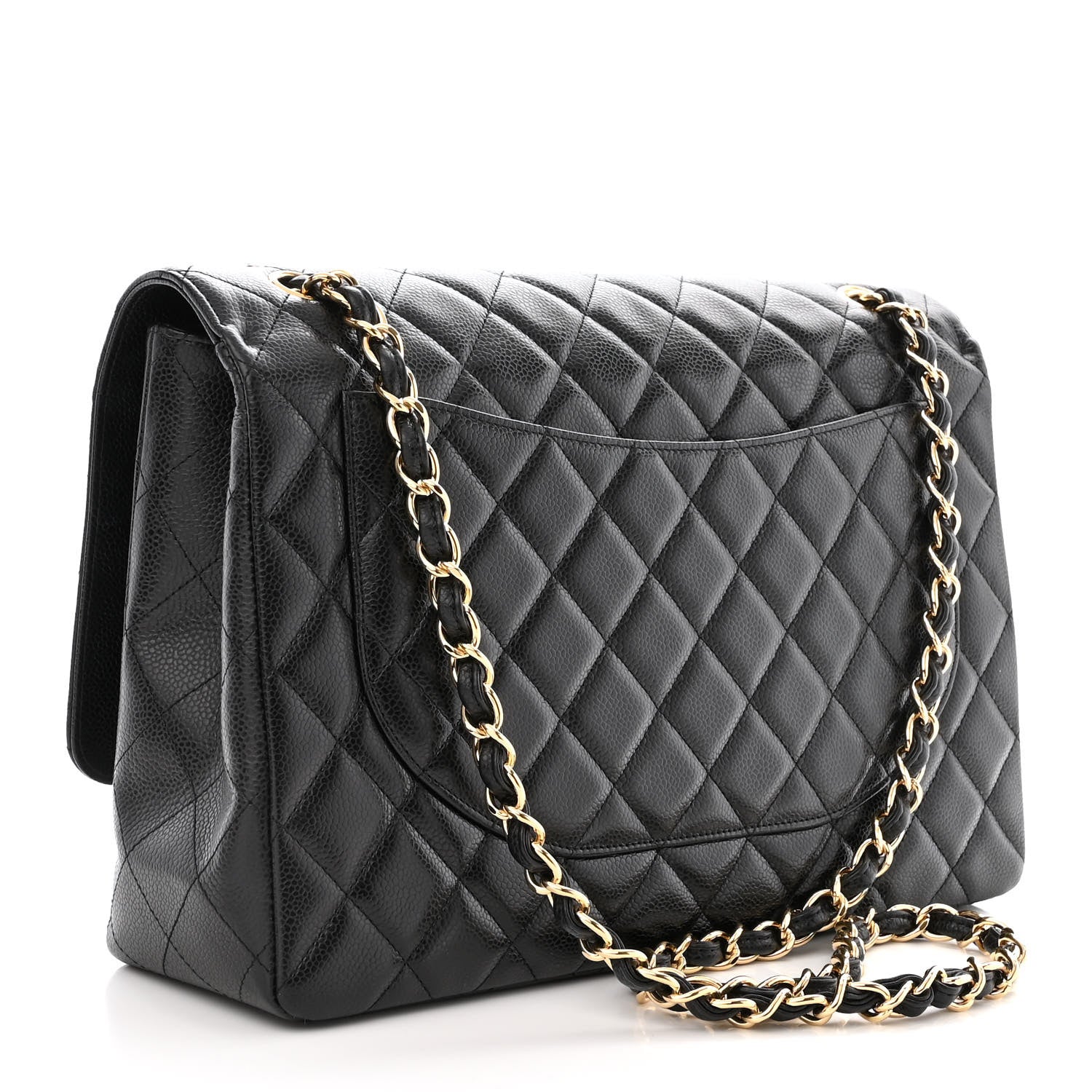 Chanel Caviar Quilted Maxi Single Flap Black 3 of 11