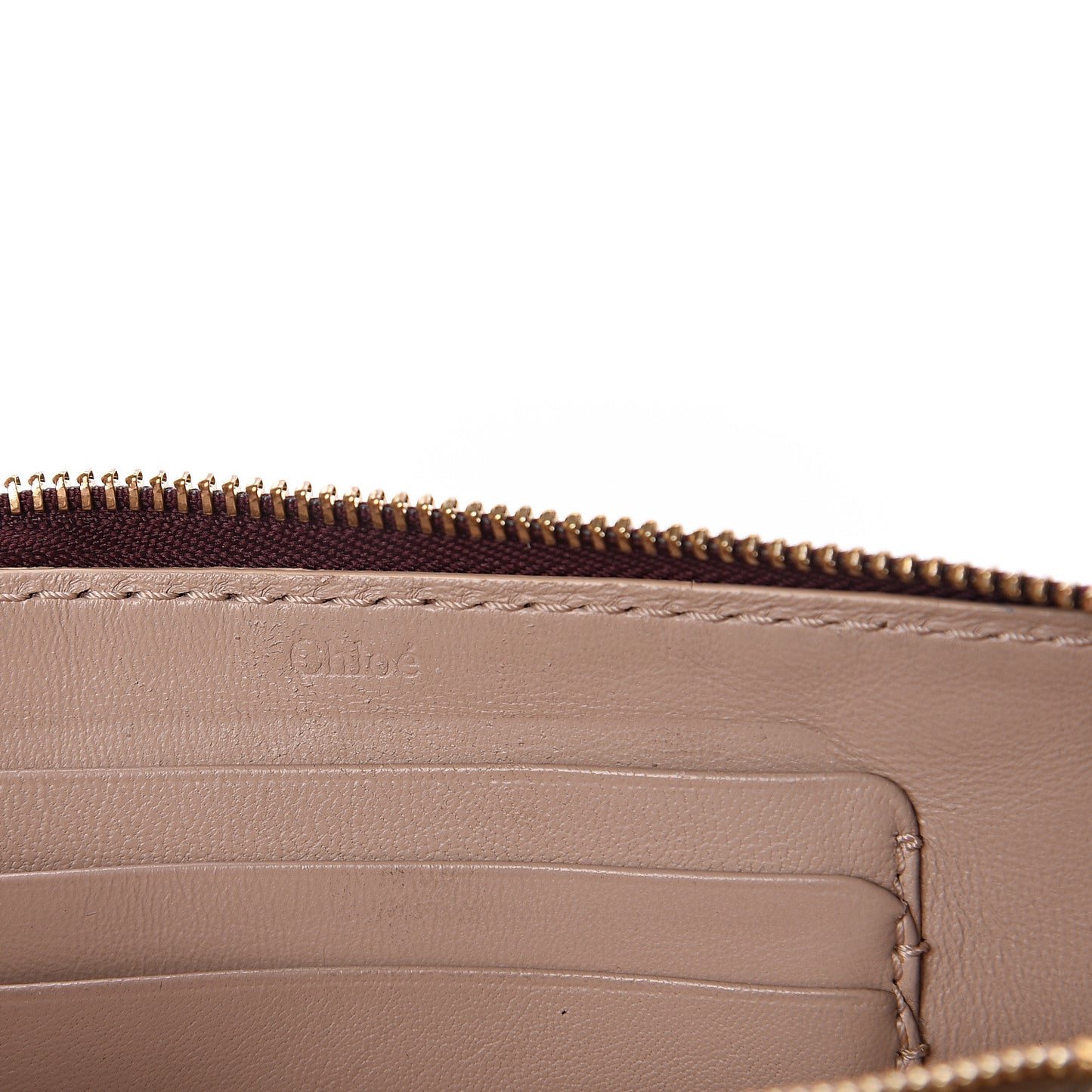 Grained Calfskin Marcie Long Zip Around Wallet Dark Velvet