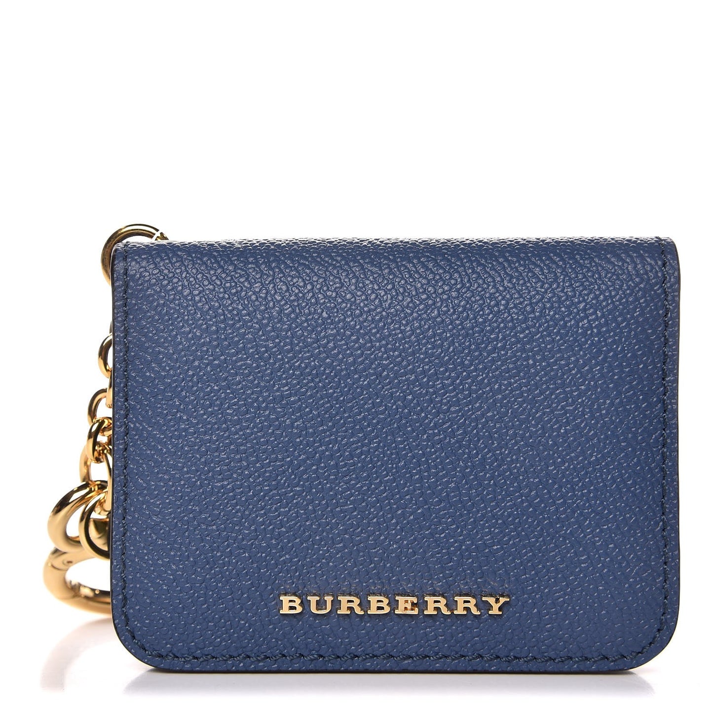 Calfskin Haymarket Check ID Card Case Blue