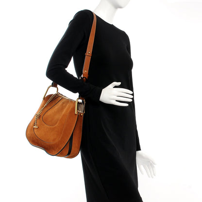 Chloe Suede Small Hayley Hobo Caramel 2 of 7