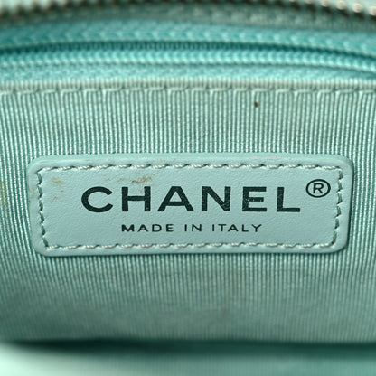 Chanel Aged Calfskin Quilted Small Gabrielle Hobo Green 6 of 10