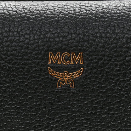 MCM Grained Calfskin Medium Milla Tote Black 6 of 11