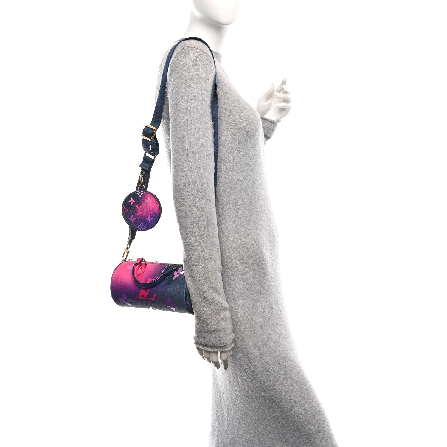 Louis Vuitton Monogram Giant Spring In The City Papillon BB Midnight Fuchsia 2 of 9