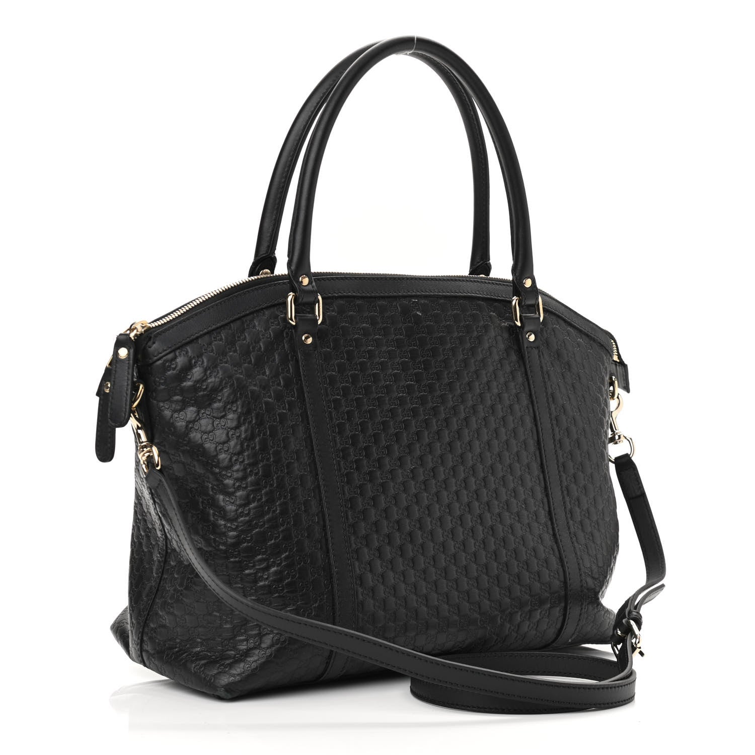 Gucci Soft Microguccissima Dome Satchel Black 2 of 11