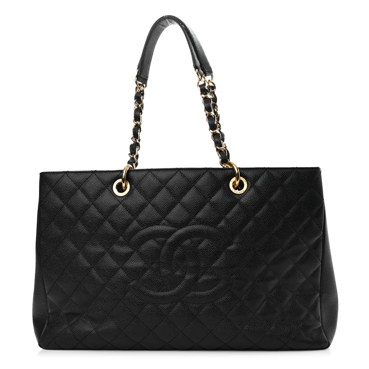 Caviar Quilted XL Grand Shopping Tote GST Black