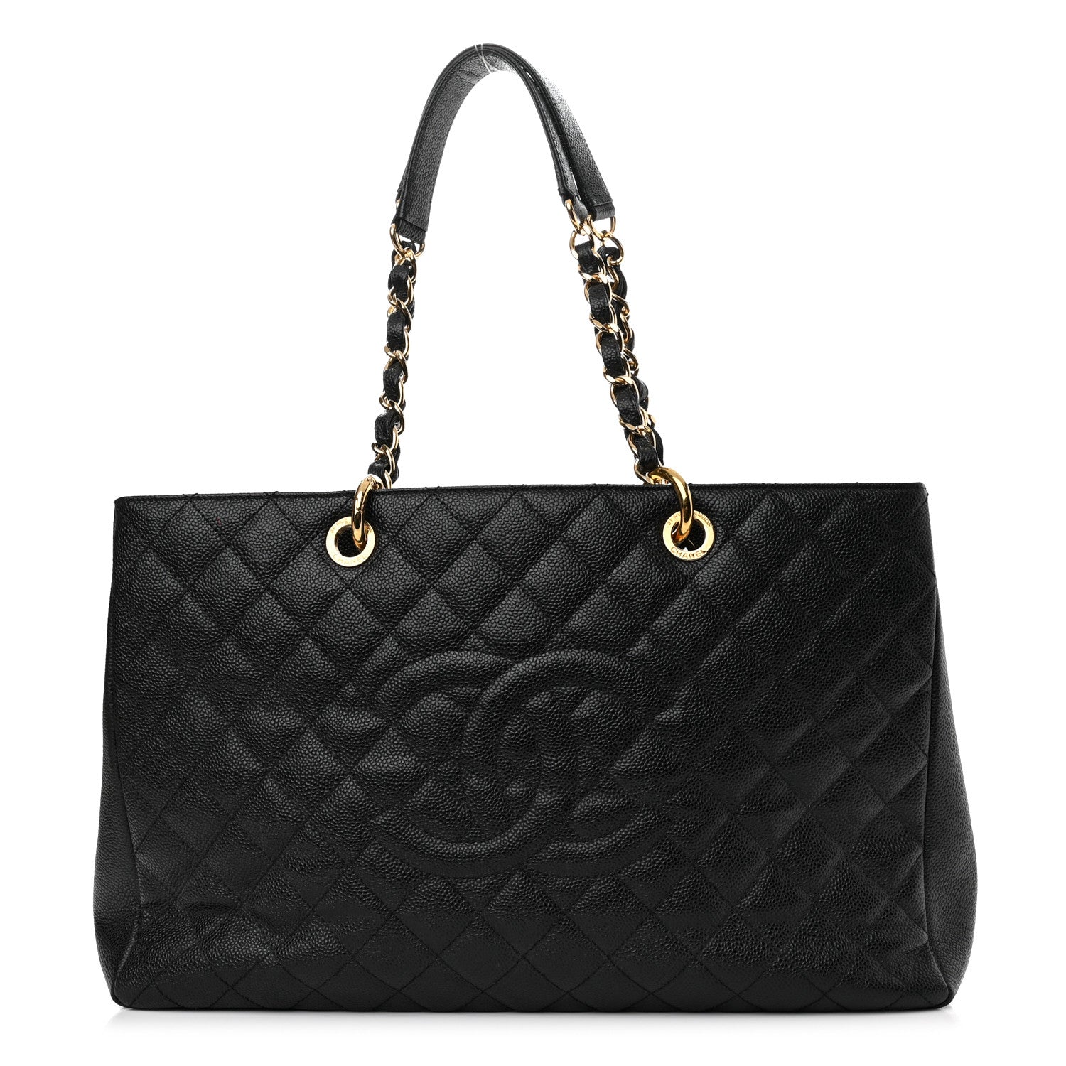 Chanel Caviar Quilted XL Grand Shopping Tote GST Black 1 of 10