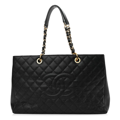 Chanel Caviar Quilted XL Grand Shopping Tote GST Black 1 of 10
