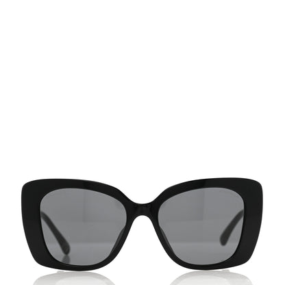 Chanel Acetate Strass Square Sunglasses 5422-B-A Black White 2 of 8