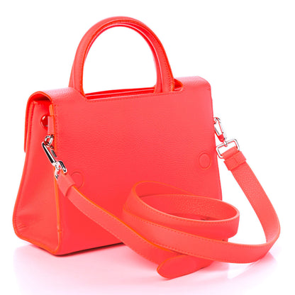 Christian Dior Grained Calfskin Mini Diorever Flap Fluorescent Goji Pink 2 of 4