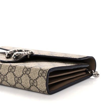 Gucci GG Supreme Monogram Mini Dionysus Chain Wallet Beige Taupe 10 of 13
