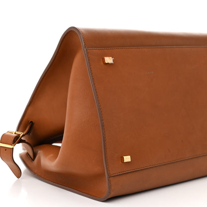 The Row Polished Saddle Calfskin Soft Margaux 15 Cuir 8 of 17