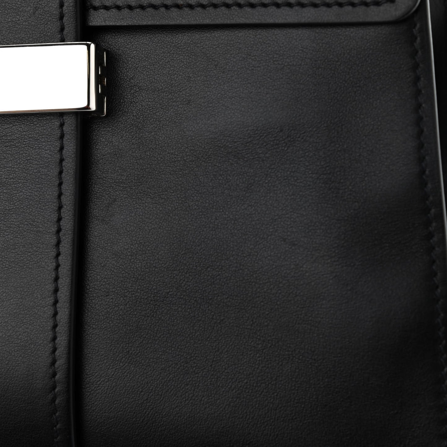 City Calf Ribbon Shoulder Bag Black