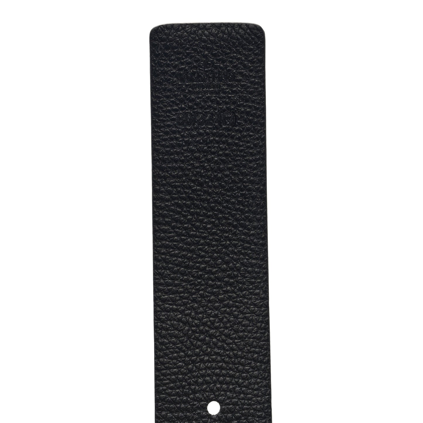 Glossy Calfskin Grainy Calfskin Hammered VLogo Reversible 30mm Belt 80 32 White Black