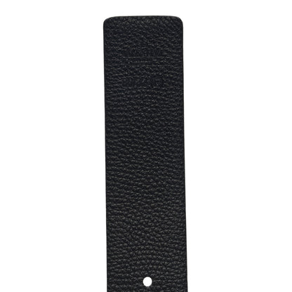 Valentino Garavani Glossy Calfskin Grainy Calfskin Hammered VLogo Reversible 30mm Belt 80 32 White Black 5 of 6