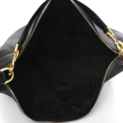 Celine Supple Calfskin Medium Strap Leandre Shoulder Bag Black 5 of 8