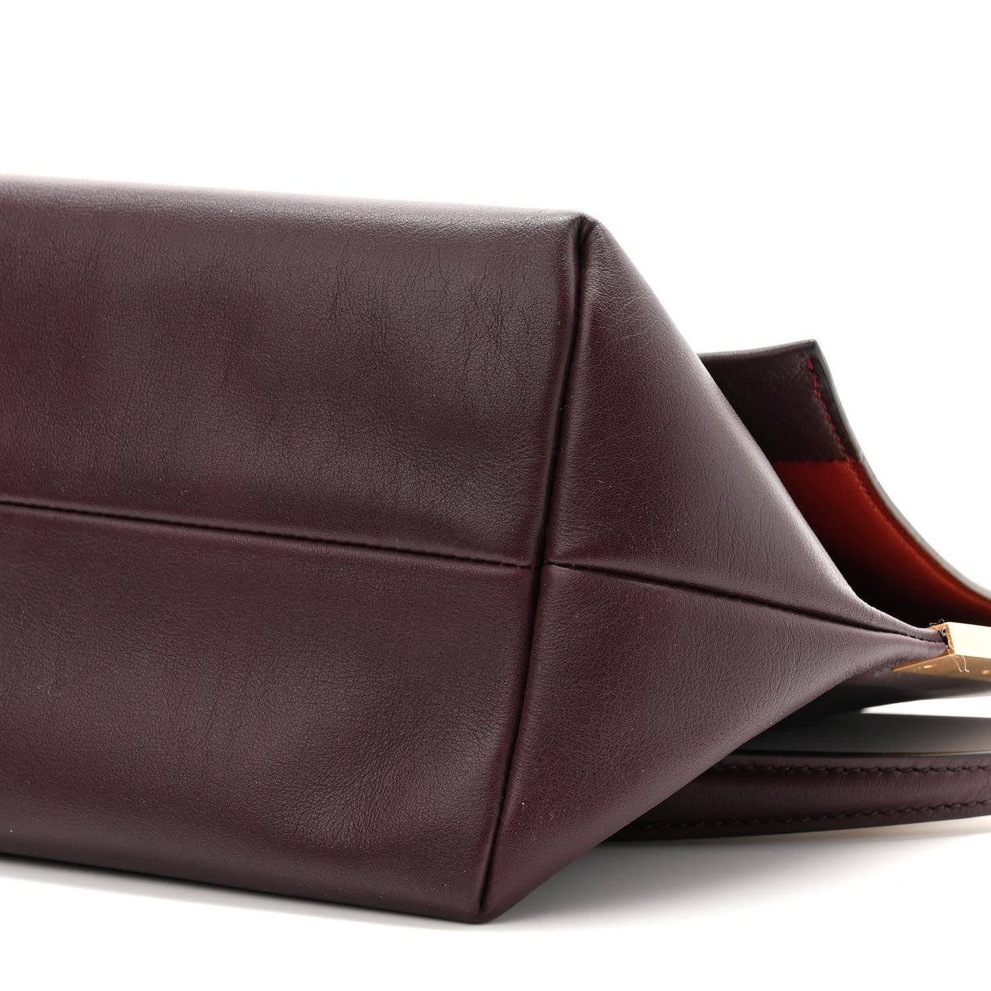 Smooth Calfskin Blade Flap Burgundy