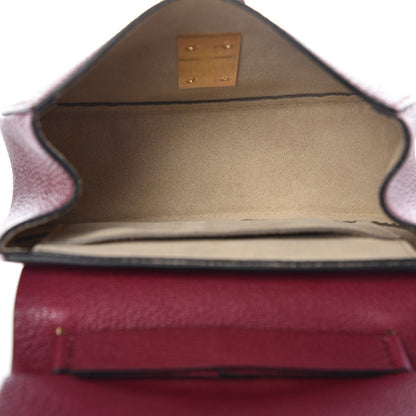 Chloe Grained Lambskin Mini Drew Shoulder Bag Wine Purple 5 of 6