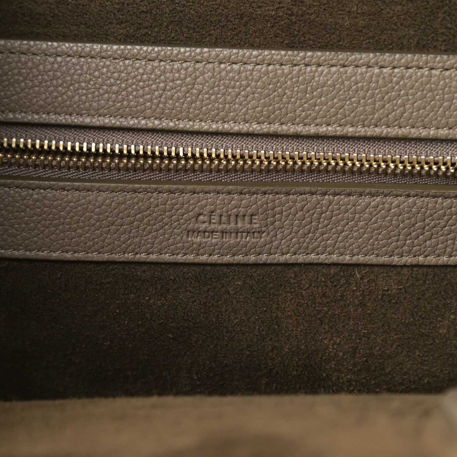 Celine Soft Grained Calfskin Small Belt Cabas Phantom Taupe 6 of 10