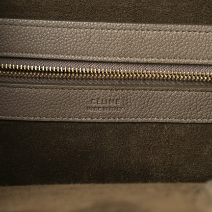 Celine Soft Grained Calfskin Small Belt Cabas Phantom Taupe 6 of 10