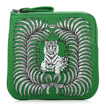 Hermes Swift Tigre Royal Bandana Carre Pocket Pouch Bambou 1 of 7