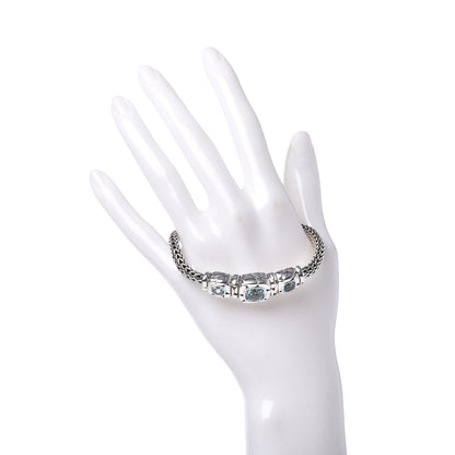 John Hardy Sterling Silver Blue Topaz Batu Kali Bracelet 2 of 5