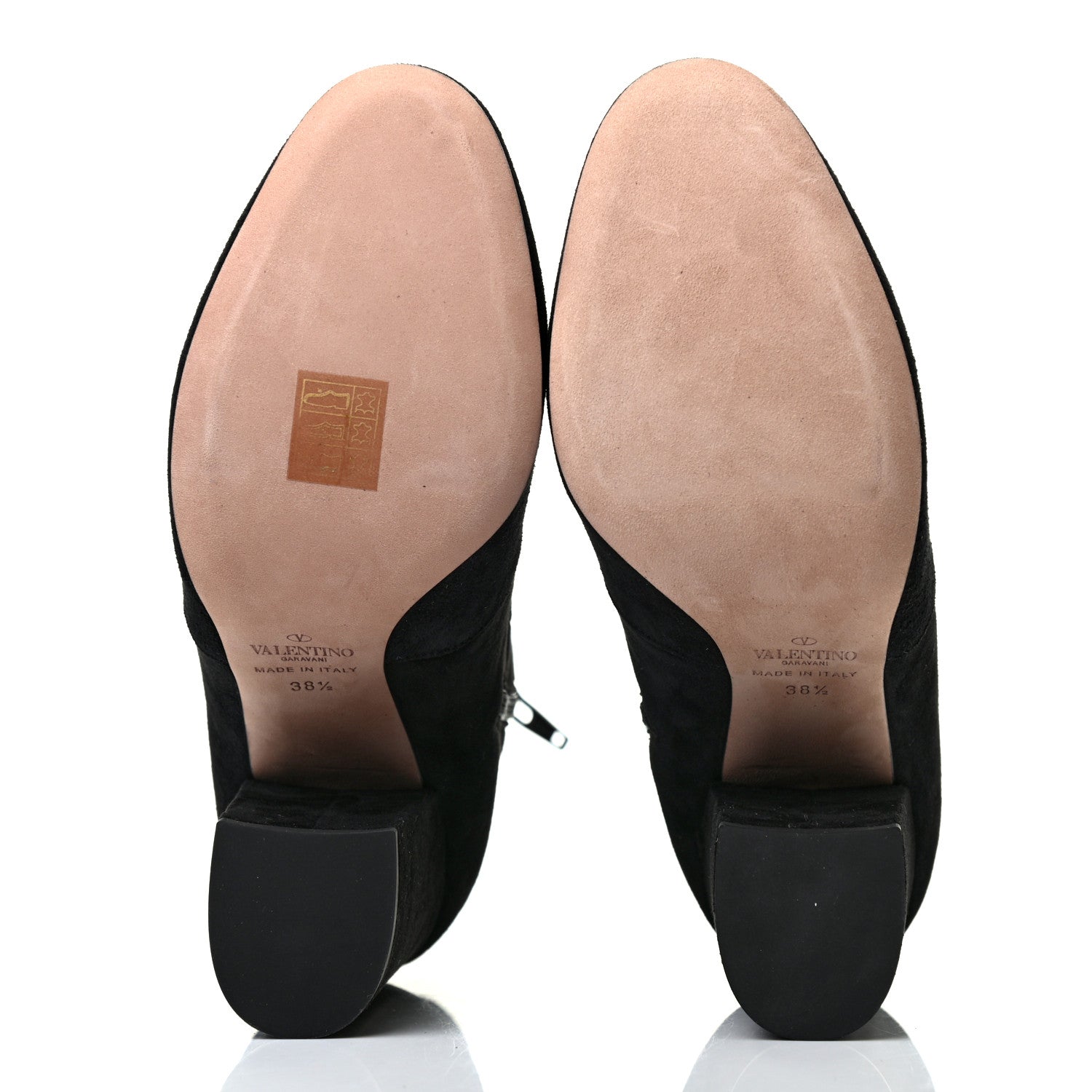 Valentino Garavani Suede Stretch 100mm Ankle Boots 36.5 Black 5 of 7