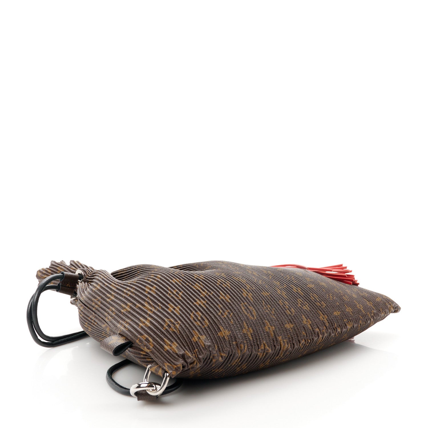 Louis Vuitton Monogram Canvas Pleated Explorer Bag MM 4 of 12