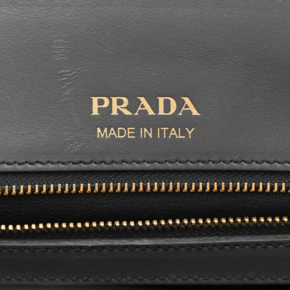 Prada Saffiano City Calfskin Medium Bibliothèque Top Handle Mercurio 6 of 12