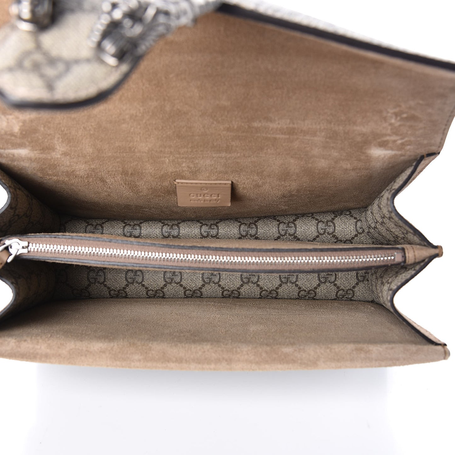 GG Supreme Monogram Small Dionysus Shoulder Bag Taupe