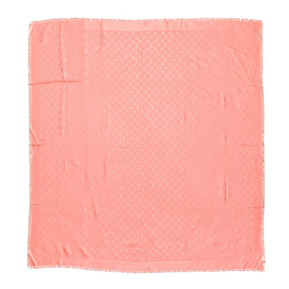 Louis Vuitton Silk Wool Monogram Shawl Corail 1 of 4