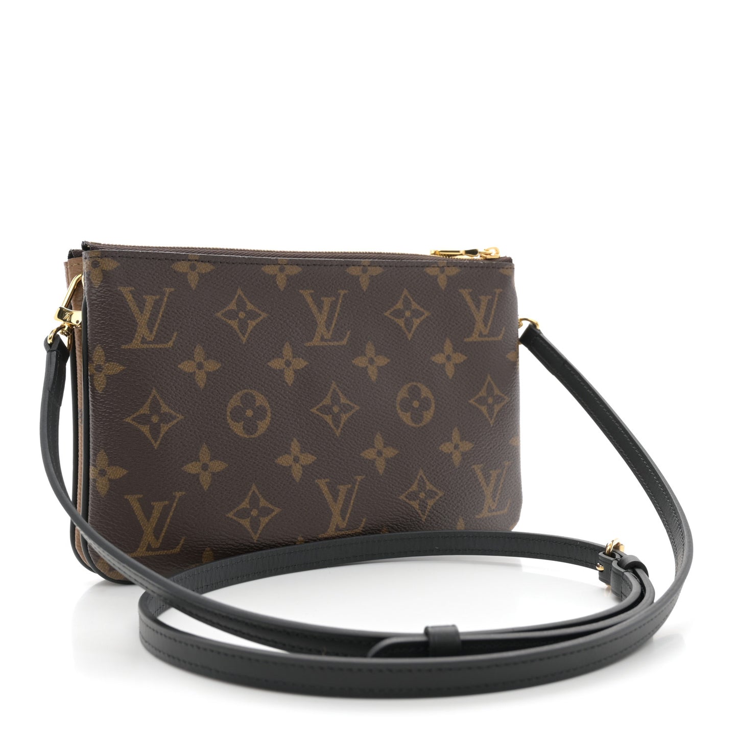 Reverse Monogram Giant Double Zip Pochette