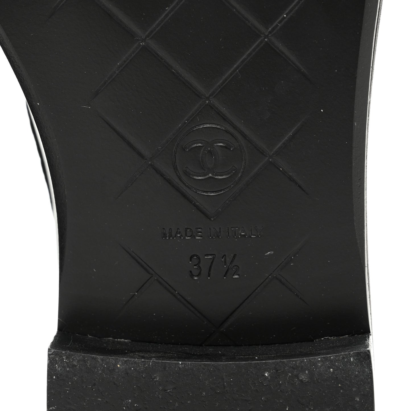 Lambskin Quilted CC Turnlock Loafers 37.5 Black