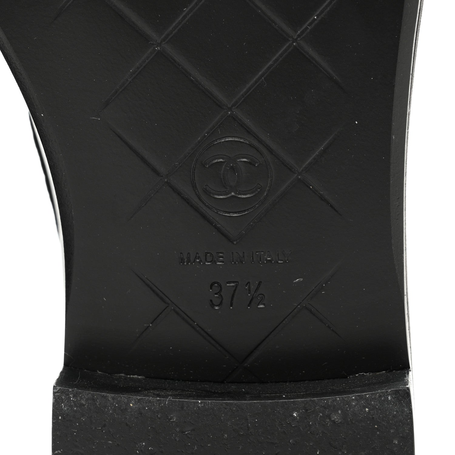 Chanel Lambskin Quilted CC Turnlock Loafers 37.5 Black 6 of 11