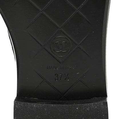 Chanel Lambskin Quilted CC Turnlock Loafers 37.5 Black 6 of 11