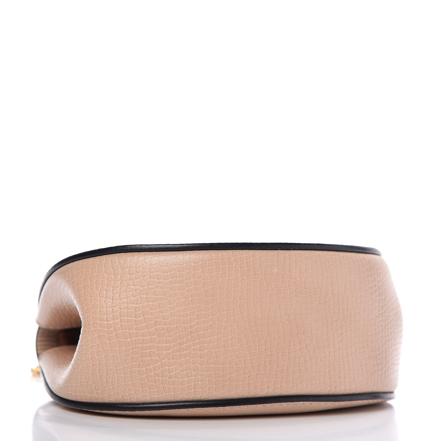 Chloe Grained Calfskin Lambskin Nano Bi-Color Drew Shoulder Bag Powder Beige Caramel 4 of 9