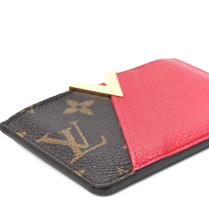 Louis Vuitton Calfskin Monogram Kimono Tote Card Holder Cherry 10 of 11