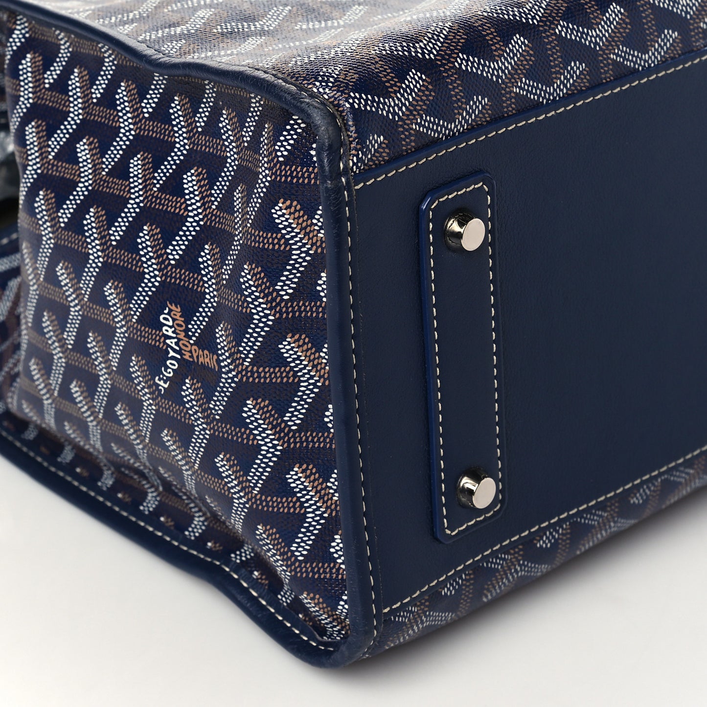 Goyardine Marquises Tote Navy