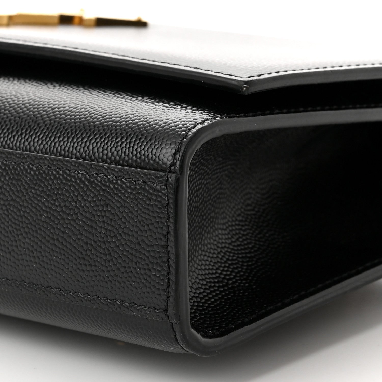 Saint Laurent Grain De Poudre Medium Classic Monogram Kate Satchel Black 9 of 9