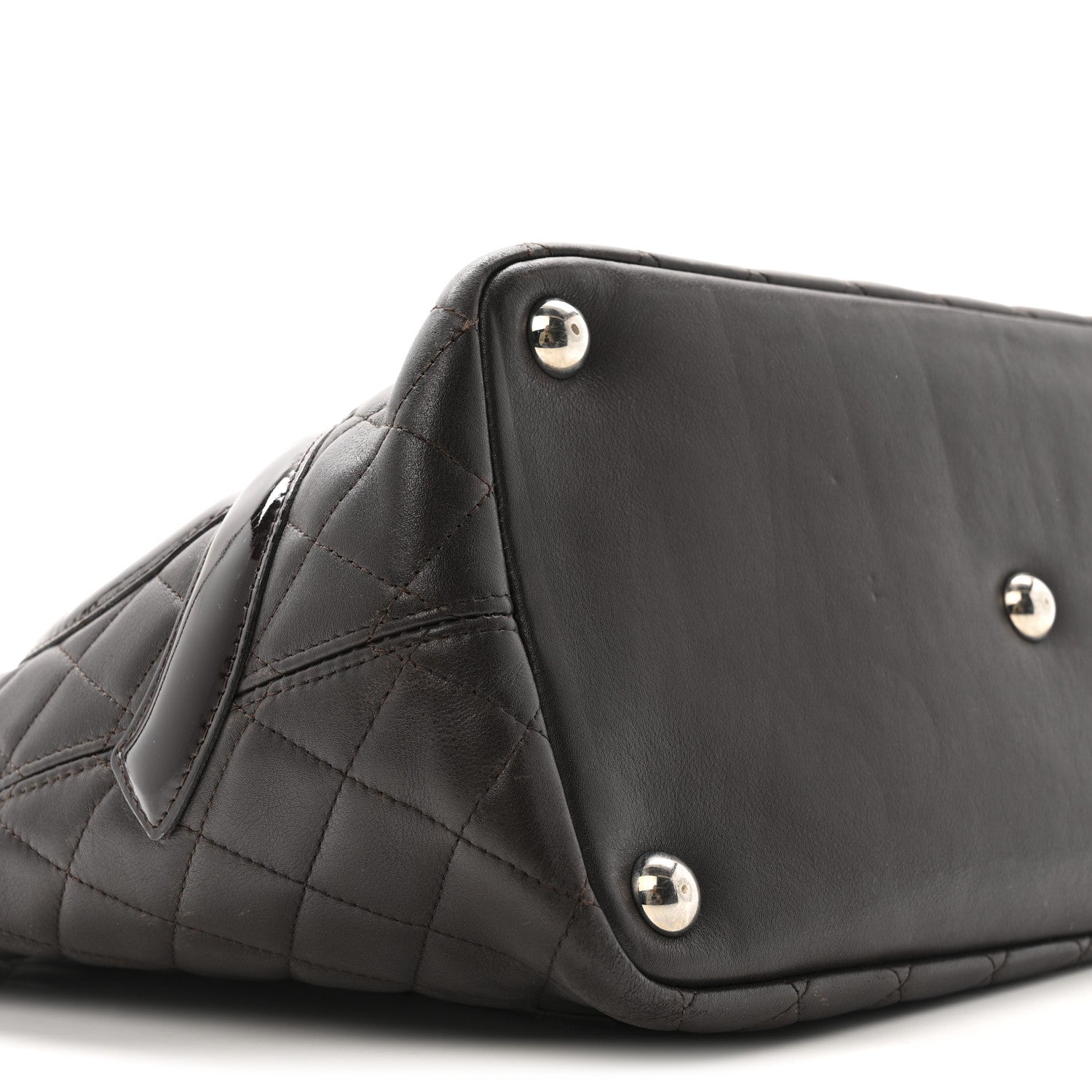Chanel Calfskin Quilted Large Cambon Tote Brown 9 of 14