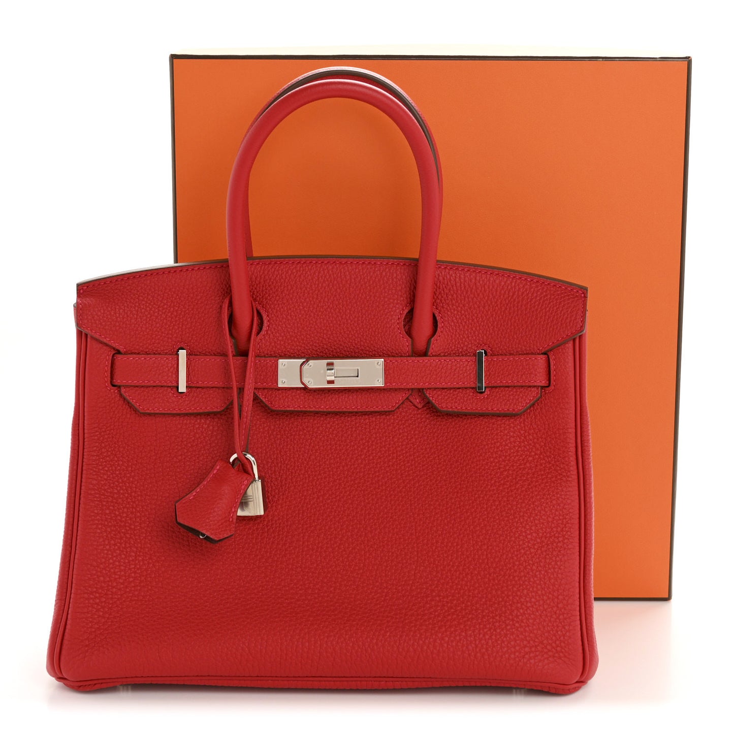 Togo Verso Birkin 30 Rouge Vif Rouge H
