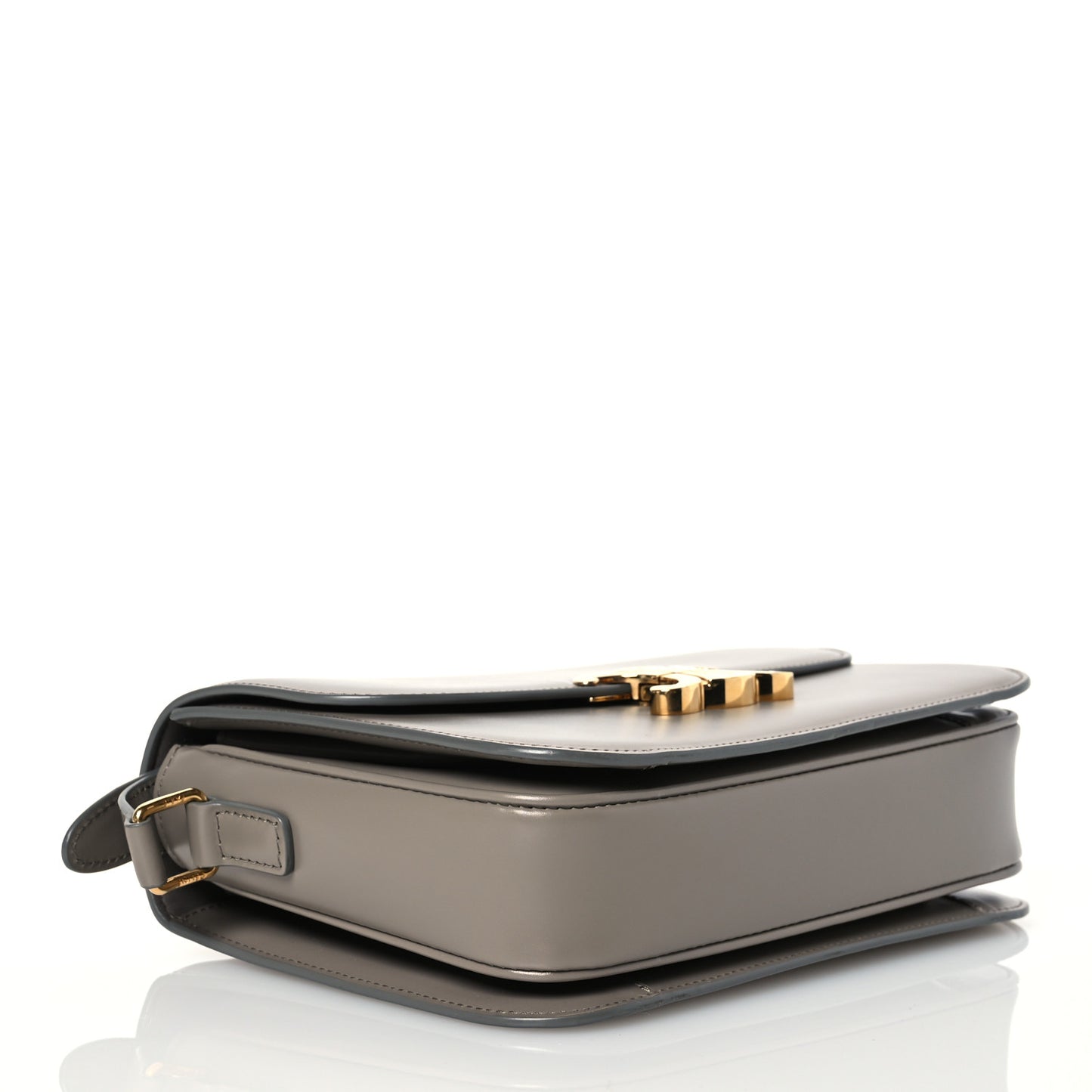 Shiny Calfskin Medium Triomphe Pebble