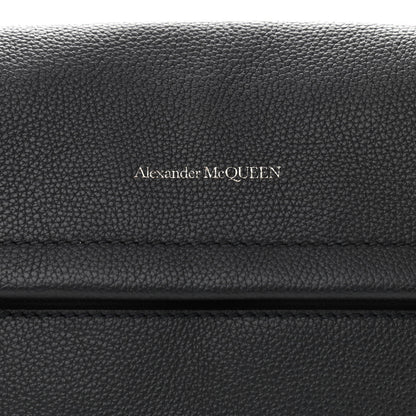 Alexander McQueen Grained Calfskin Crossbody Messenger Black 8 of 10