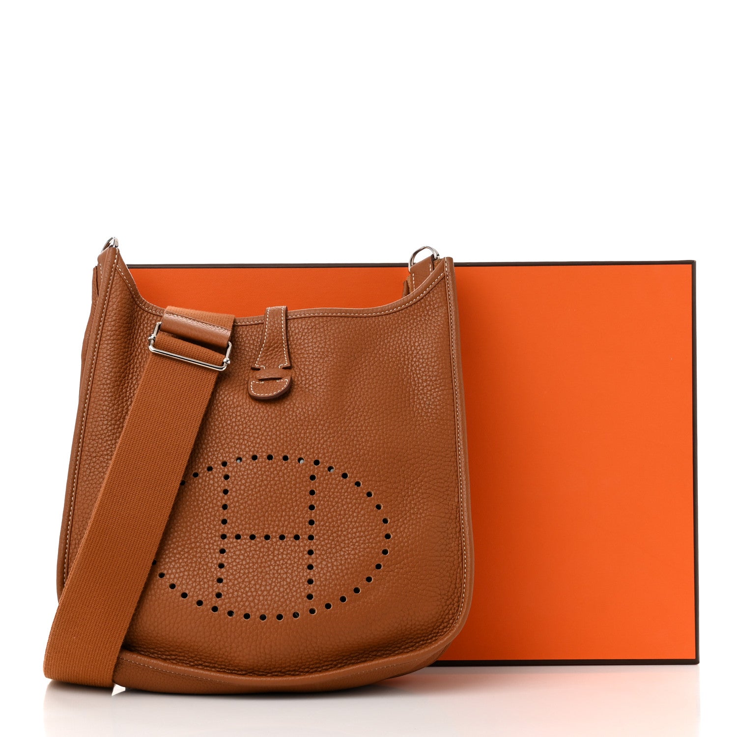 Hermes Taurillon Clemence Evelyne III PM Gold 12 of 12