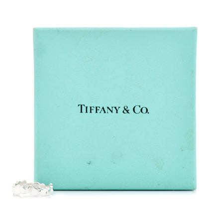 Tiffany Sterling Silver Paloma Picasso Modern Hearts Band Ring 51 5.75 6 of 6