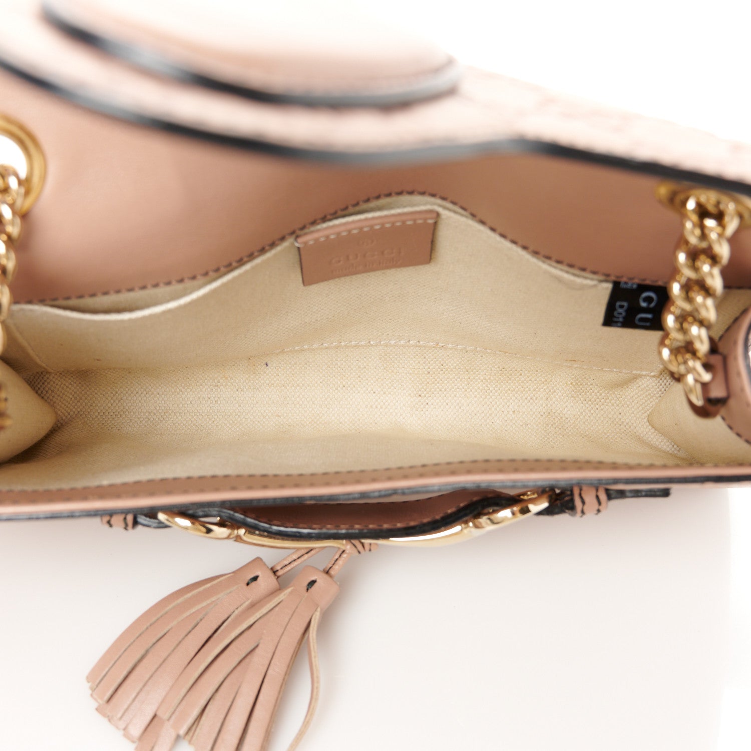 Gucci Guccissima Small Emily Chain Shoulder Bag Camelia 5 of 13