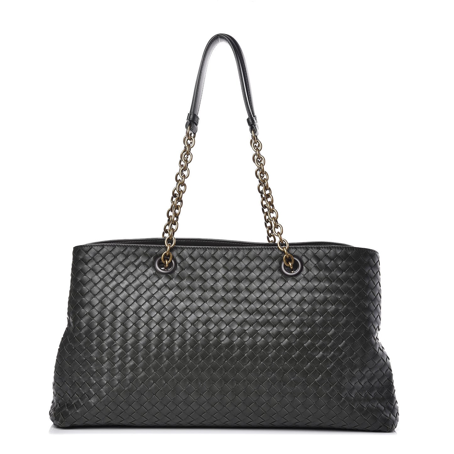 Nappa Intrecciato Large Tote Green