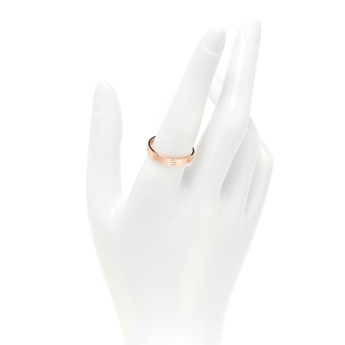 18K Pink Gold 3.5mm LOVE Wedding Band Ring 60 9